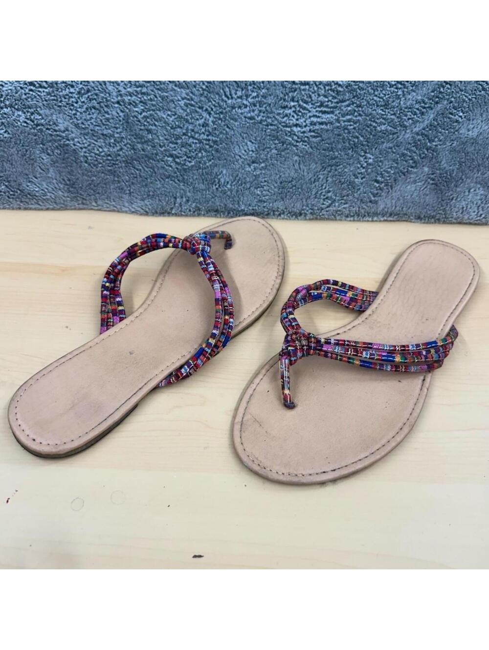 Multicolored Thong Sandal
